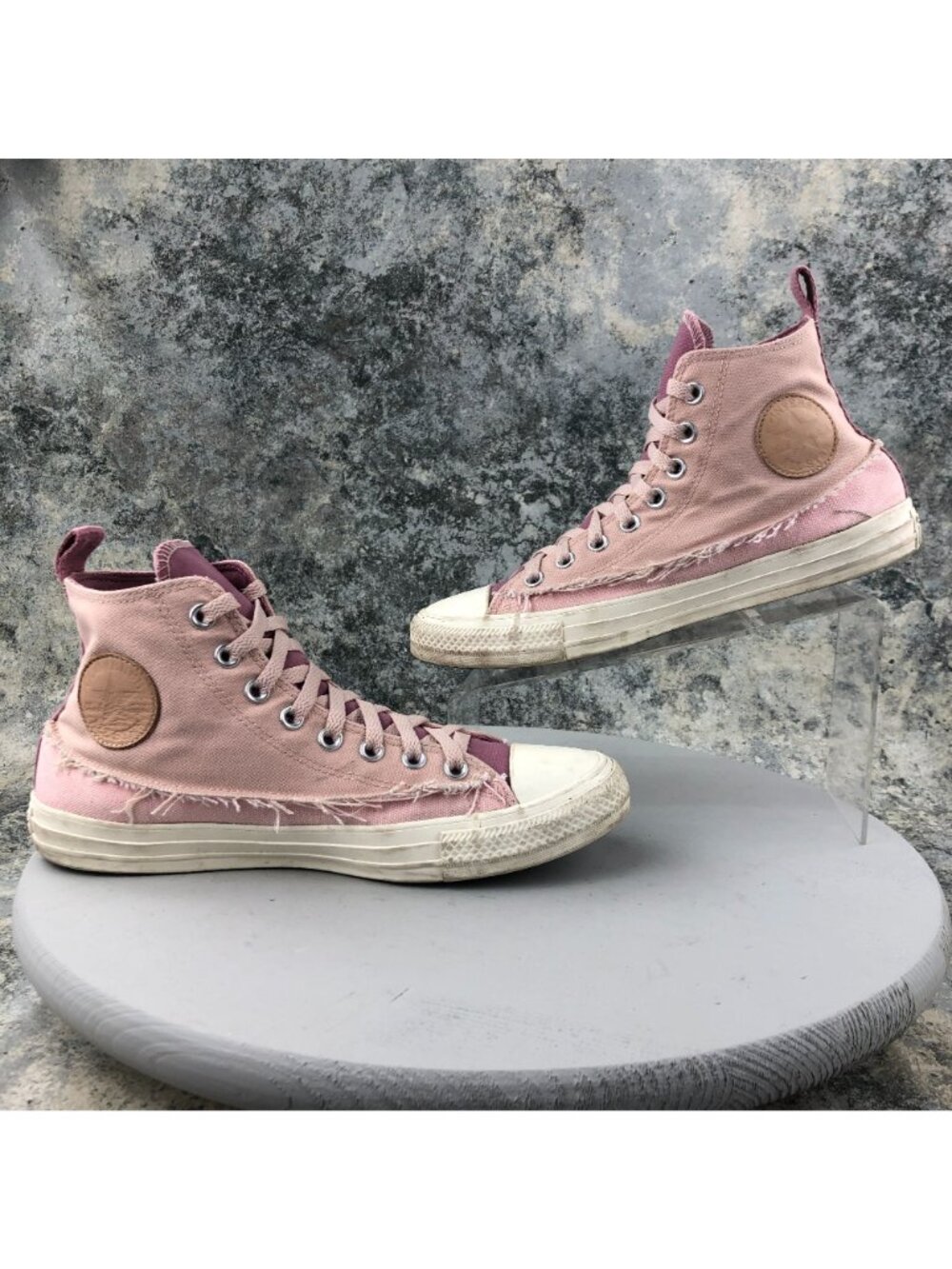 Converse Women's Size 11 Chuck Taylor All Star Pink Purple High Top Sneakers - Picture 8 of 14